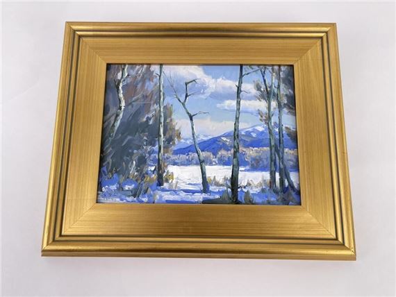 Taylor Lynde Oil on Board Painting Seven by Taylor Lynde, 1995