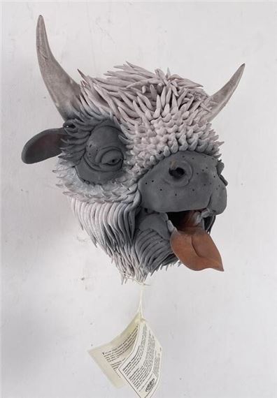 Douglas Fey Pottery Bird Gargler House Buffalo by Douglas Fey
