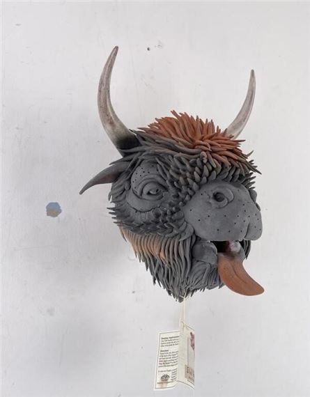 Douglas Fey Pottery Bird Gargler House Buffalo by Douglas Fey