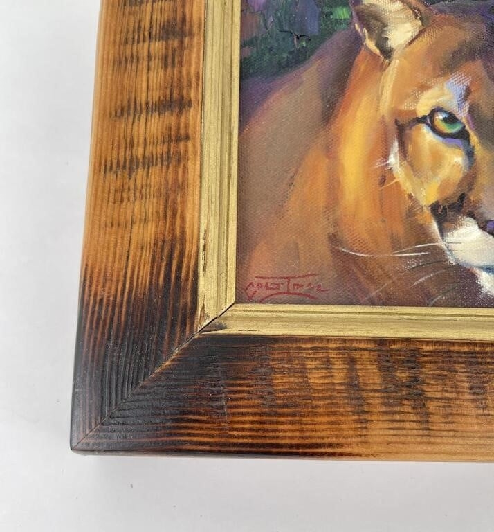 Colt Idol | Colt Idol Montana Mountain Lion Painting | MutualArt
