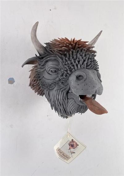 Douglas Fey Pottery Bird Gargler House Buffalo by Douglas Fey