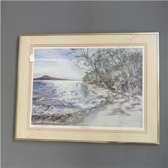 GARY SCHOFIELD 'RANGITOTO' PRINT 144/500 400x550mm - Gary S. Schofield