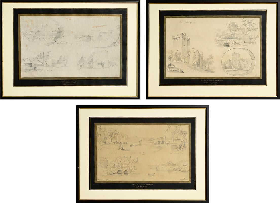 William Roe | Collection of 7 Drawings In Cork and Vicinity (1837-38-39 ...