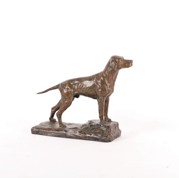 Artwork by R. Dreux, HUNTING DOG, Made of SCULPTURE