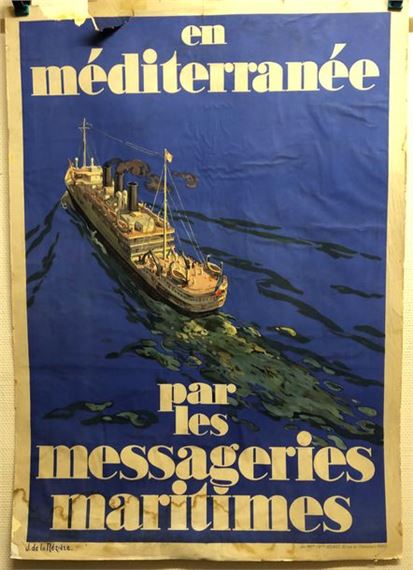 MESSAGERIES MARITIMES Rvoe-Poster/Reproduction HQ 50x70cm d'une Affiche