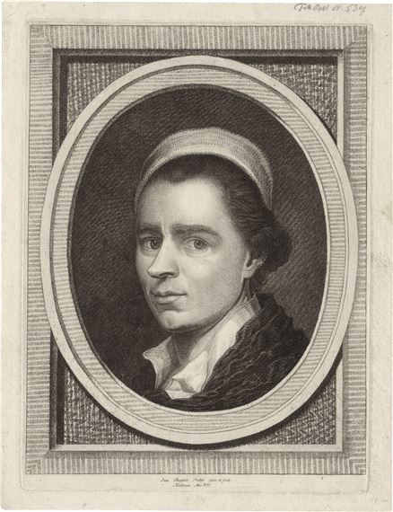 Selbstbildnis by Johann Gottlieb Prestel, 1777