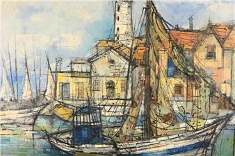 Bâteau de pêche à quai - B. Stern