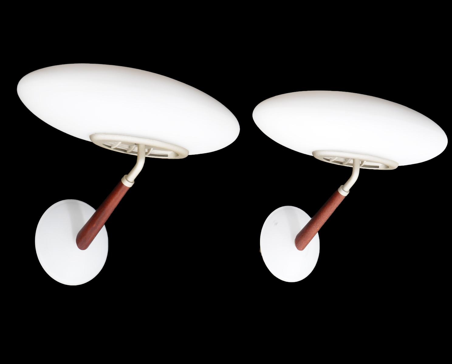 Artwork by Matteo Thun, Pr Matteo Thun Postmodern 'Pao' Sconces, Made of metal with wood