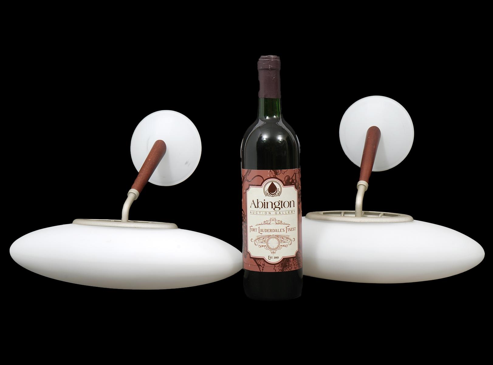 Artwork by Matteo Thun, Pr Matteo Thun Postmodern 'Pao' Sconces, Made of metal with wood