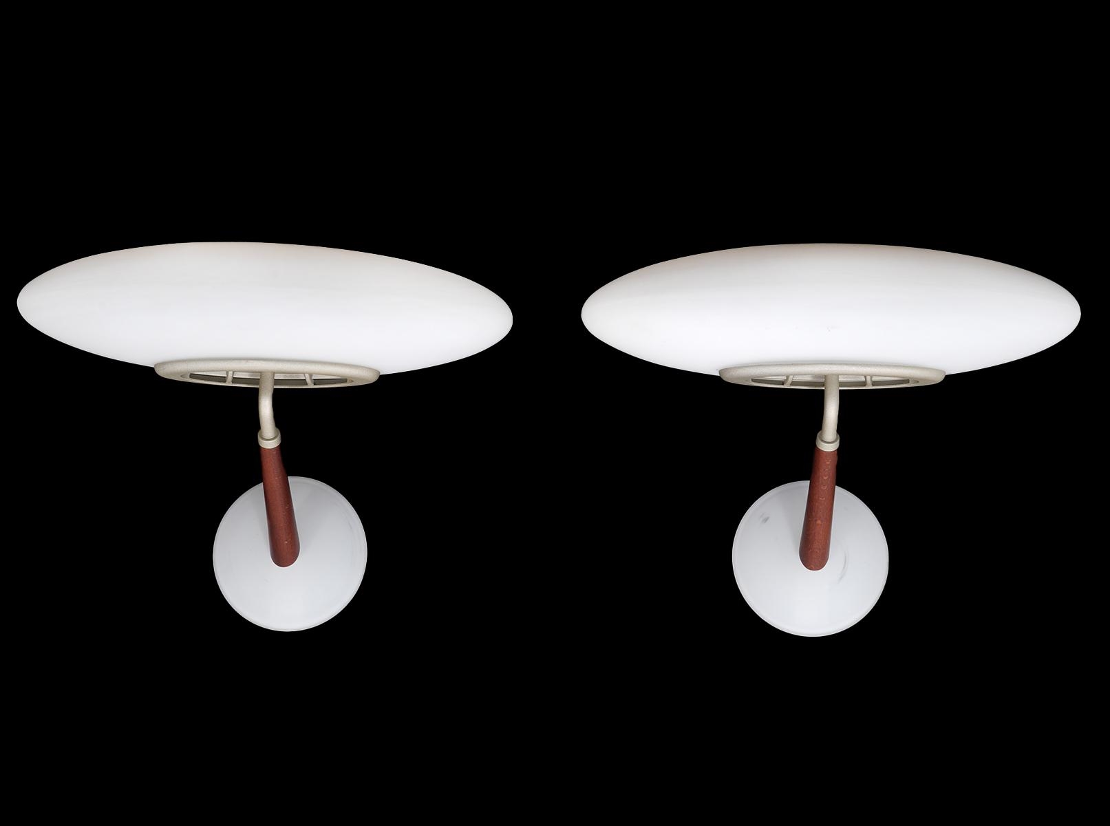 Artwork by Matteo Thun, Pr Matteo Thun Postmodern 'Pao' Sconces, Made of metal with wood