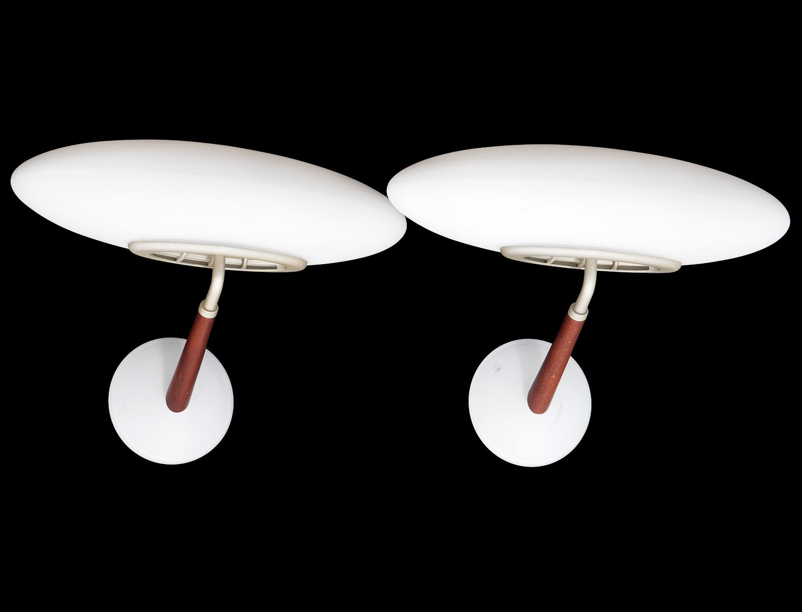 Artwork by Matteo Thun, Pr Matteo Thun Postmodern 'Pao' Sconces, Made of metal with wood