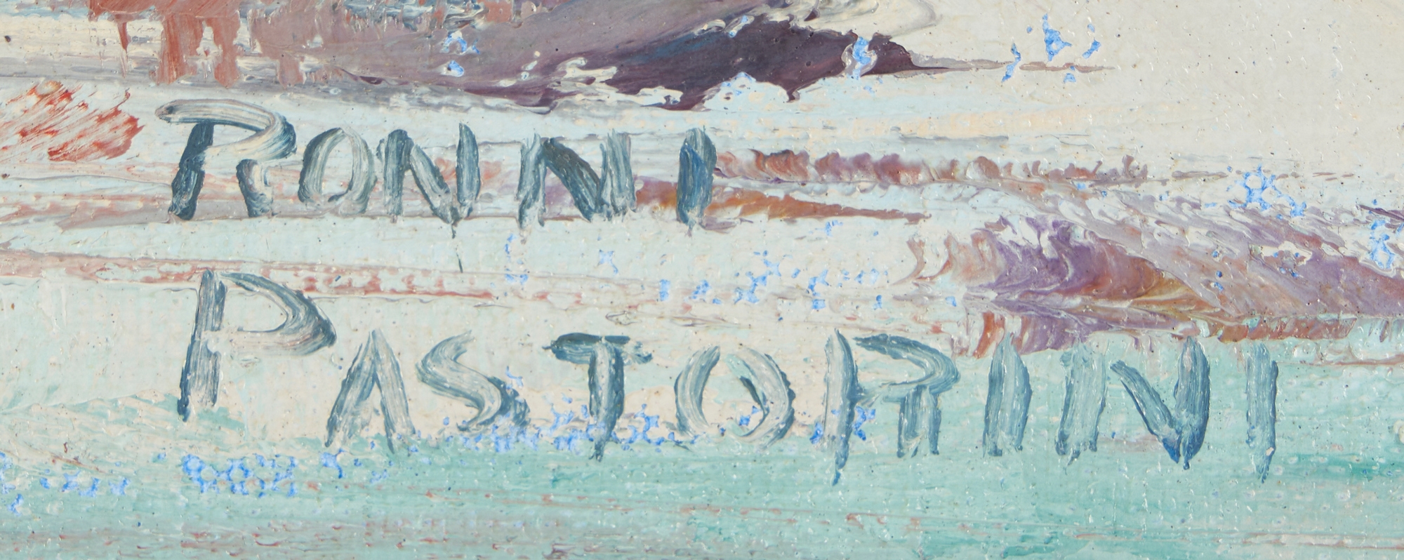 Ronni Pastorini | Ronni Pastorini O/C Painting, Harbor Scene | MutualArt