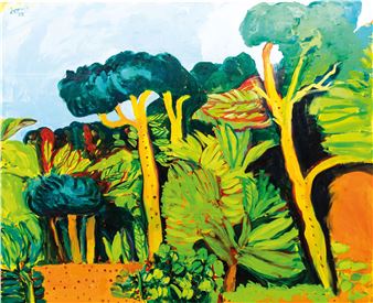 Landschaft mit Bäumen - Dietmar Lemcke