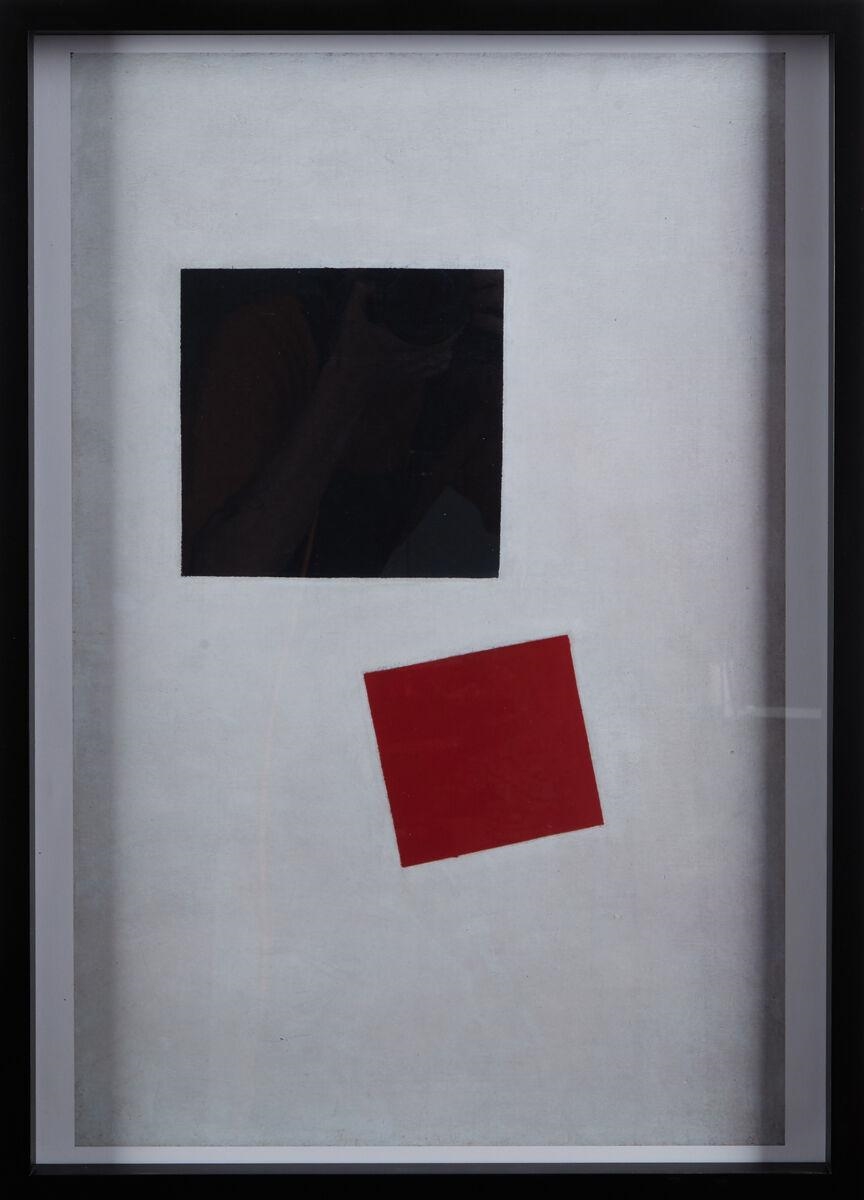 Artwork by Kazimir Malevich, KAZIMIR MALEVICH Black Square and Red Square, Made of Prints