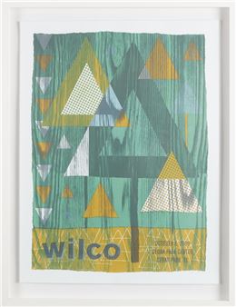 NATE DUVAL Wilco Screen Printed Concert Poster Cedar Park 2009 , Artist Proof - Nate Duval