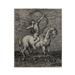 Artwork by G. Rozmus, Łucznik na koniu, Made of tusz, papier