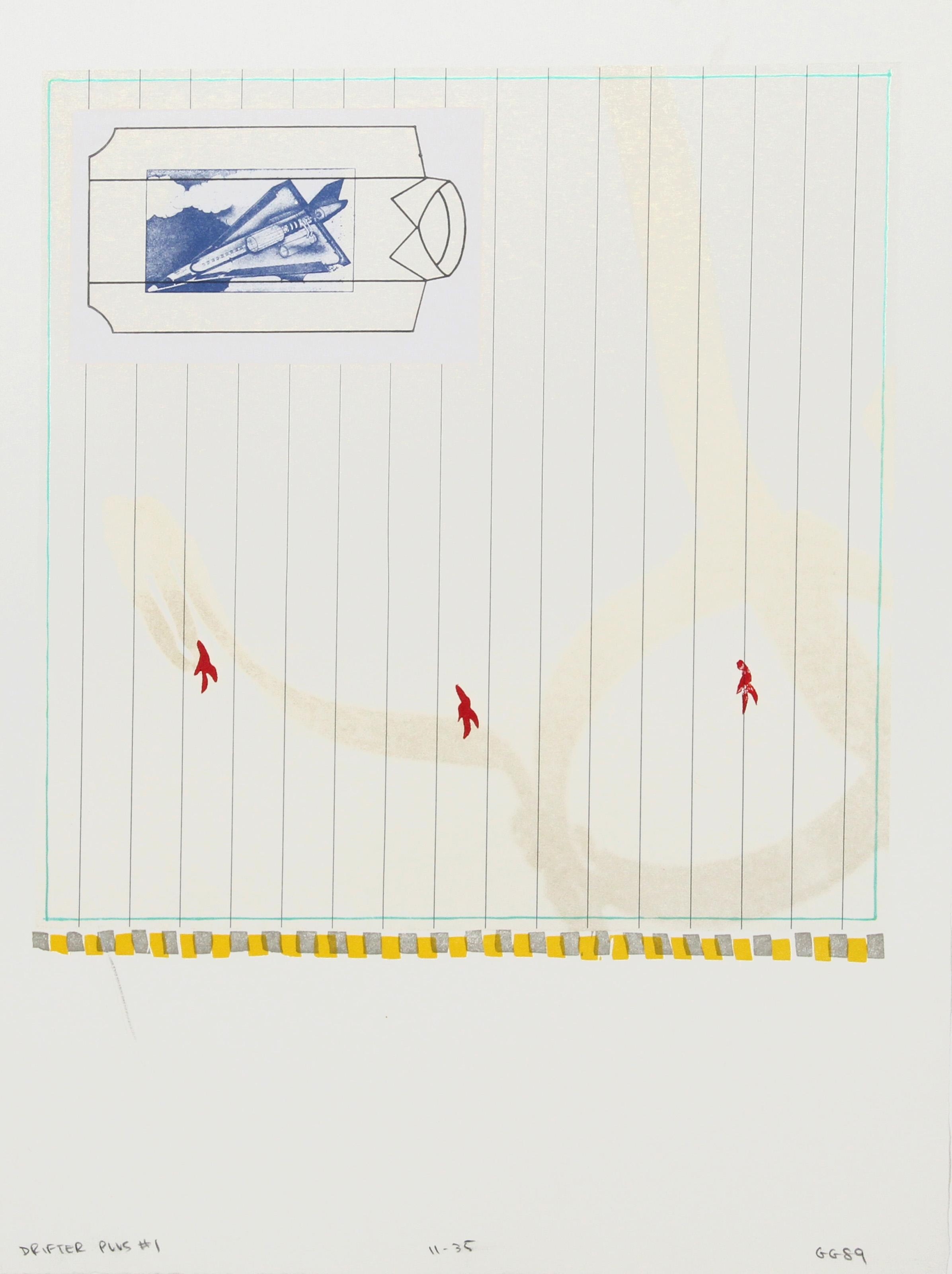 Artwork by Glenn Goldberg, DRIFTER PLUS NO. 1, Made of LITHOGRAPH