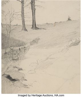 Pasture of Four Brooks Property Study - Mary Hallock Foote