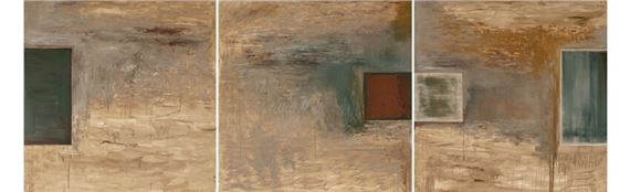 Kane's Station (triptych) by Jake Berthot