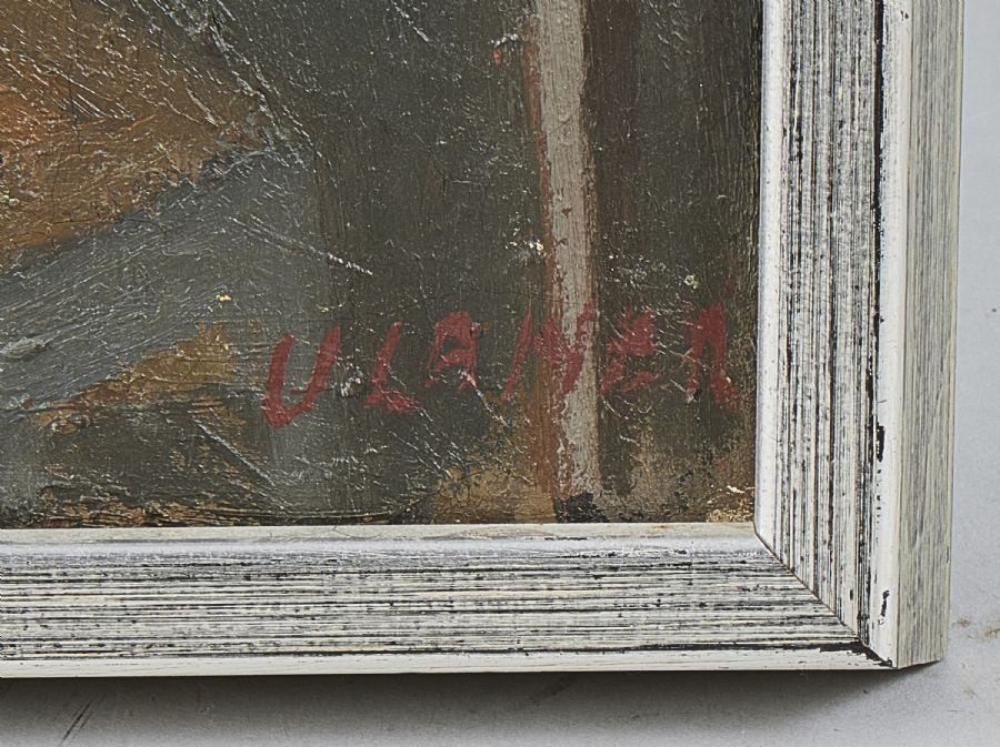 Artwork by Elof Ulaner, 'intreiör 2', Made of Oil on canvas