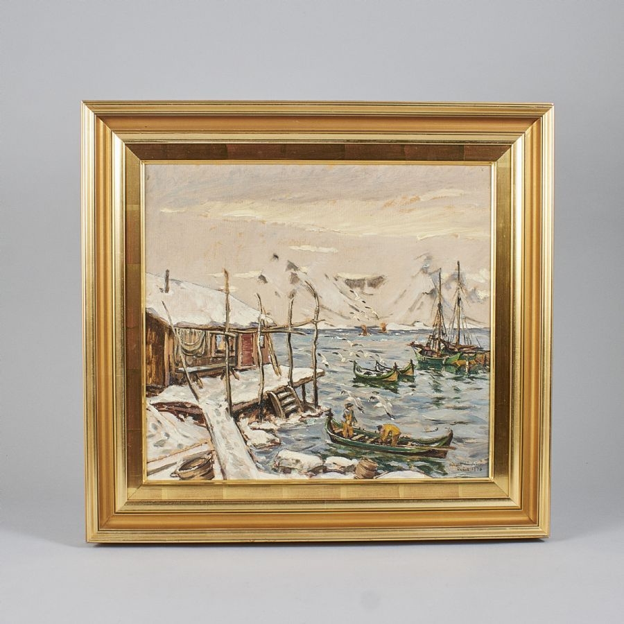 Rikard Lindström Sail Boats and Lighthouse MutualArt