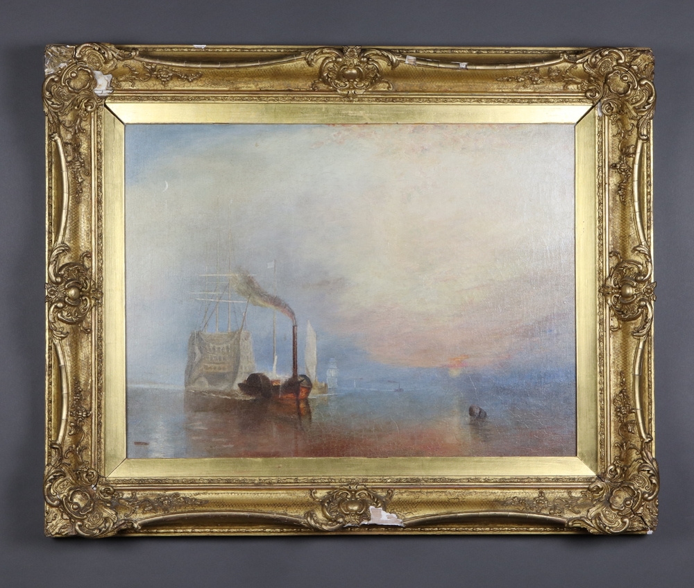 Artwork by Joseph Mallord William Turner, The Fighting Temeraire, Made of oil on canvas