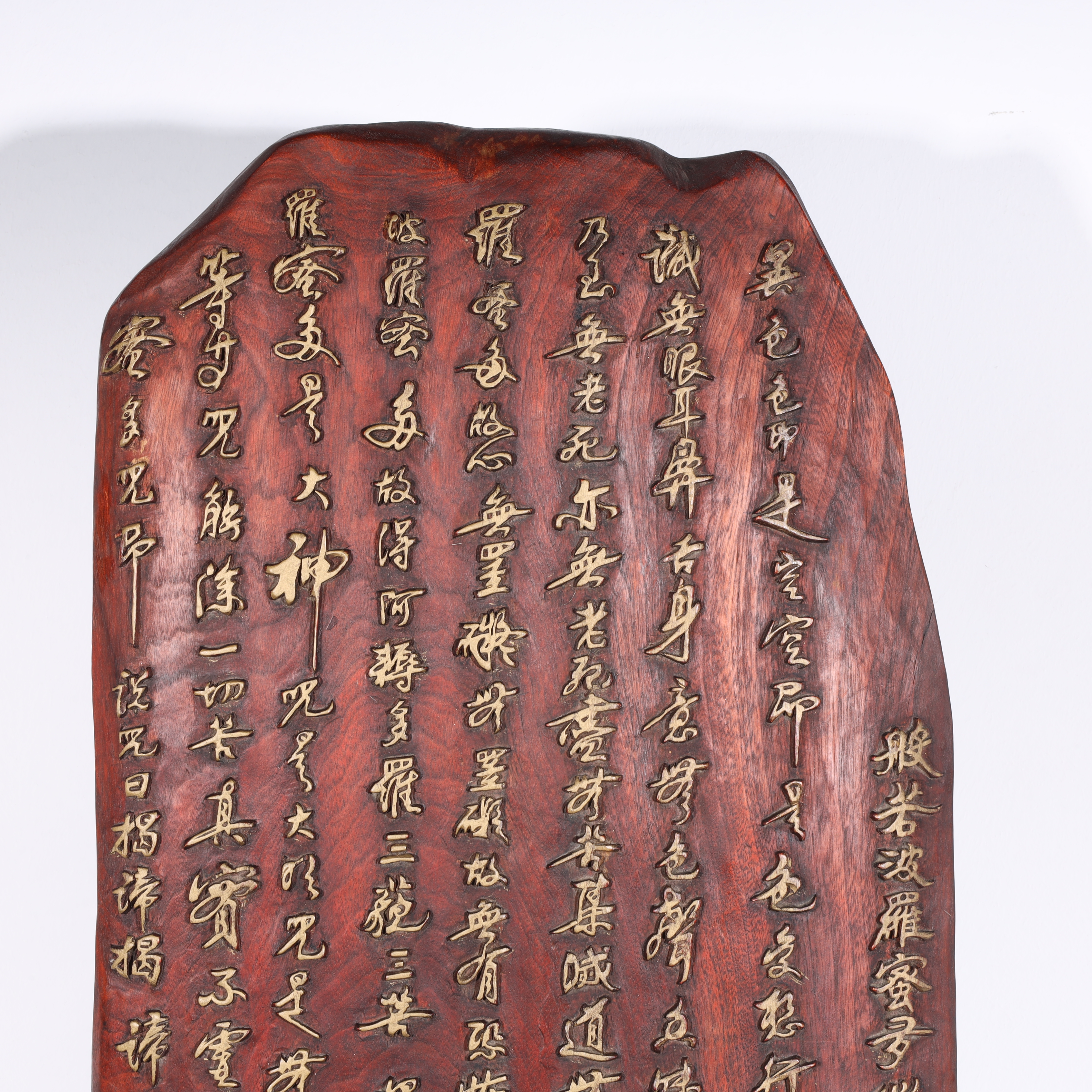 Chinese School | Large carved Chinese Guanyin standing figure and ...