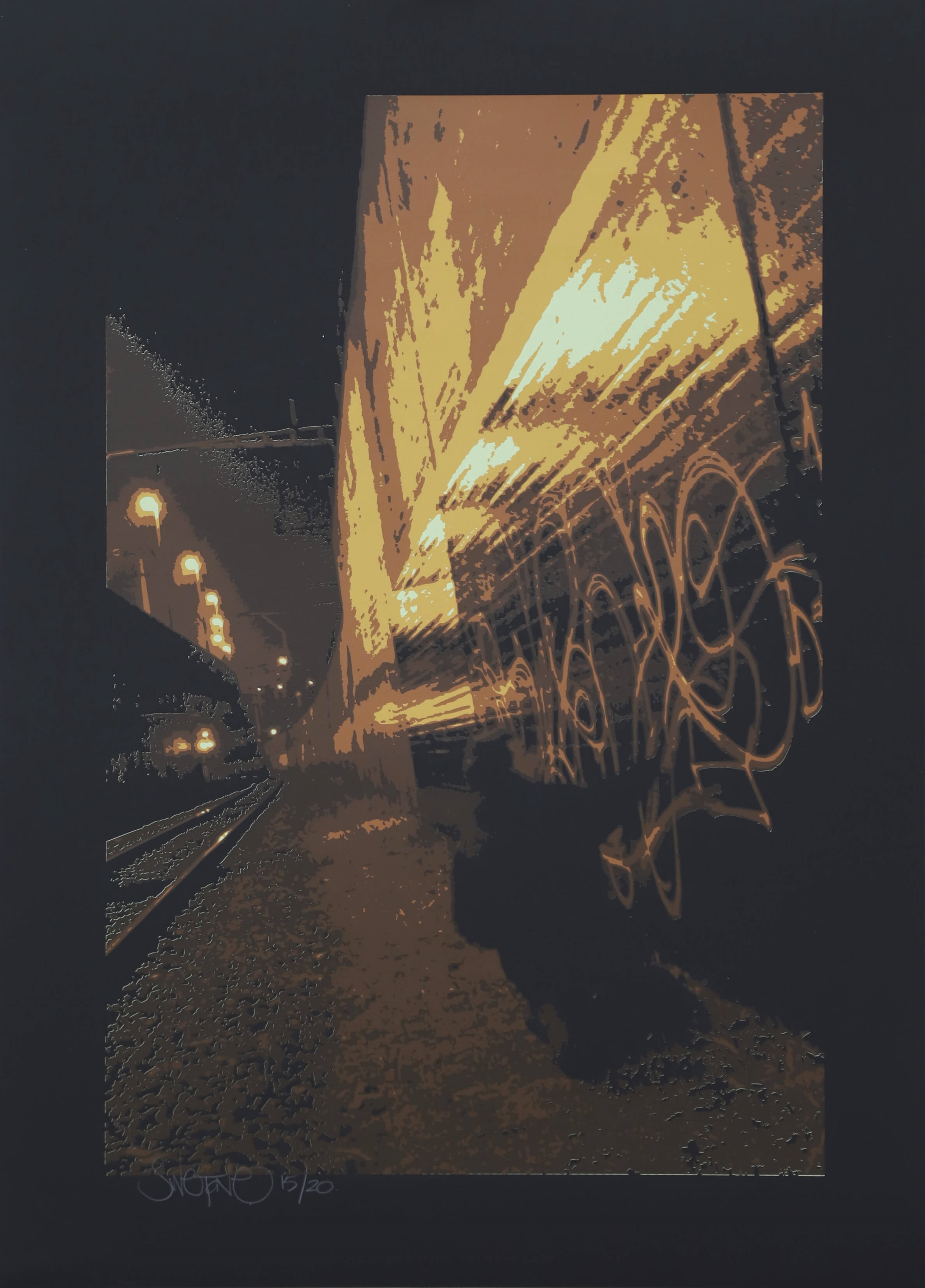 Artwork by Thierry Furger, 2 sérigraphies, Made of papier