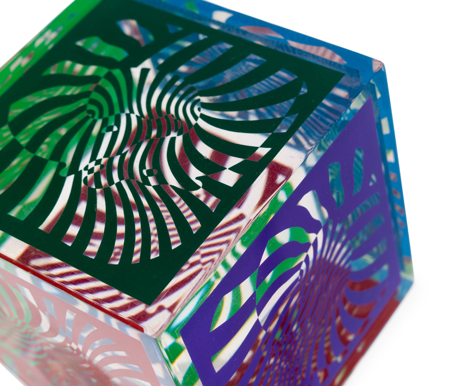 Victor Vasarely | Zebra Cube (1980) | MutualArt
