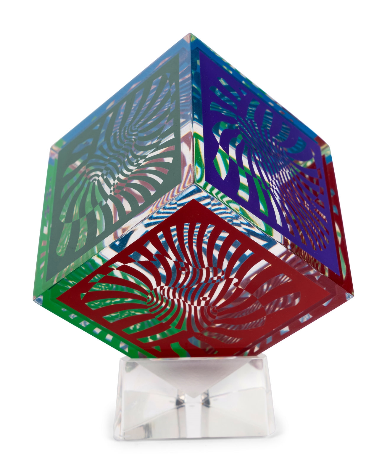 Victor Vasarely | Zebra Cube (1980) | MutualArt