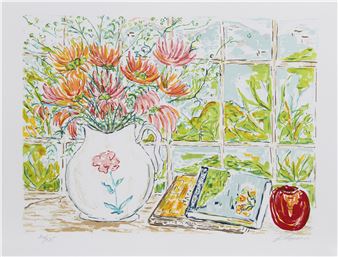 STILL LIFE WITH PITCHER AND APPLE - Beverly Hyman