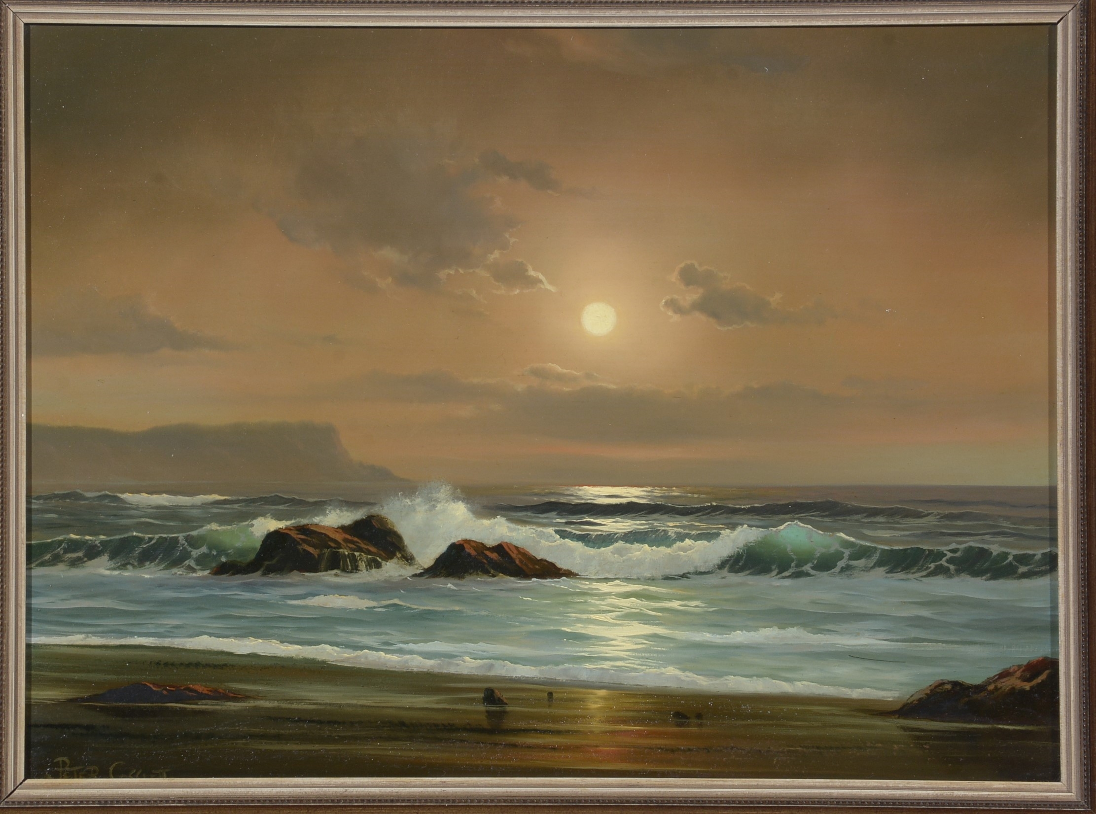 Peter Cosslett Moonlit Shore MutualArt
