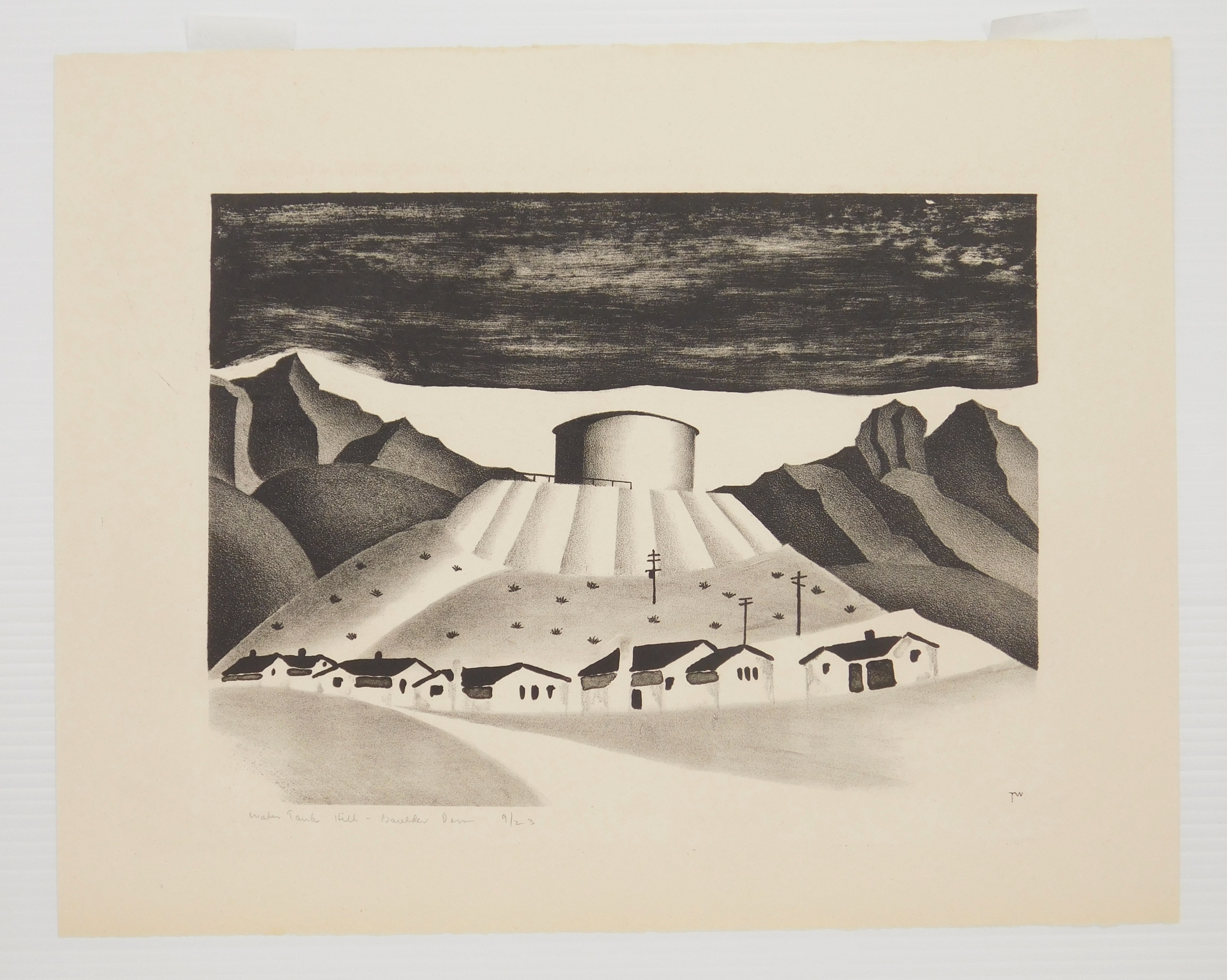 Theo White | Water Tank Hill, Boulder Dam (Circa 1935) | MutualArt