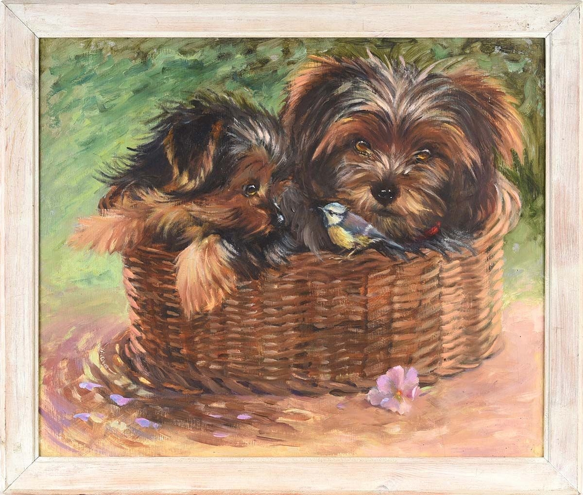 Iris Collett | UNLIKELY FRIENDS, TWO DOGS AND A TIT | MutualArt