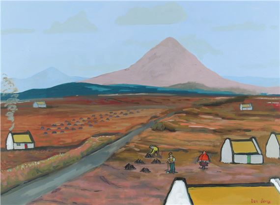 STACKING TURF, DONEGAL