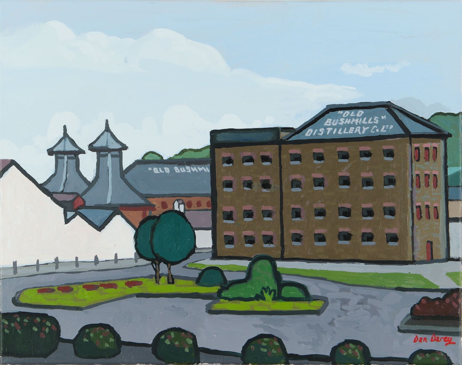 Artwork by Dan Darcy, BUSHMILLS DISTILLERY, Made of OIL ON CANVAS