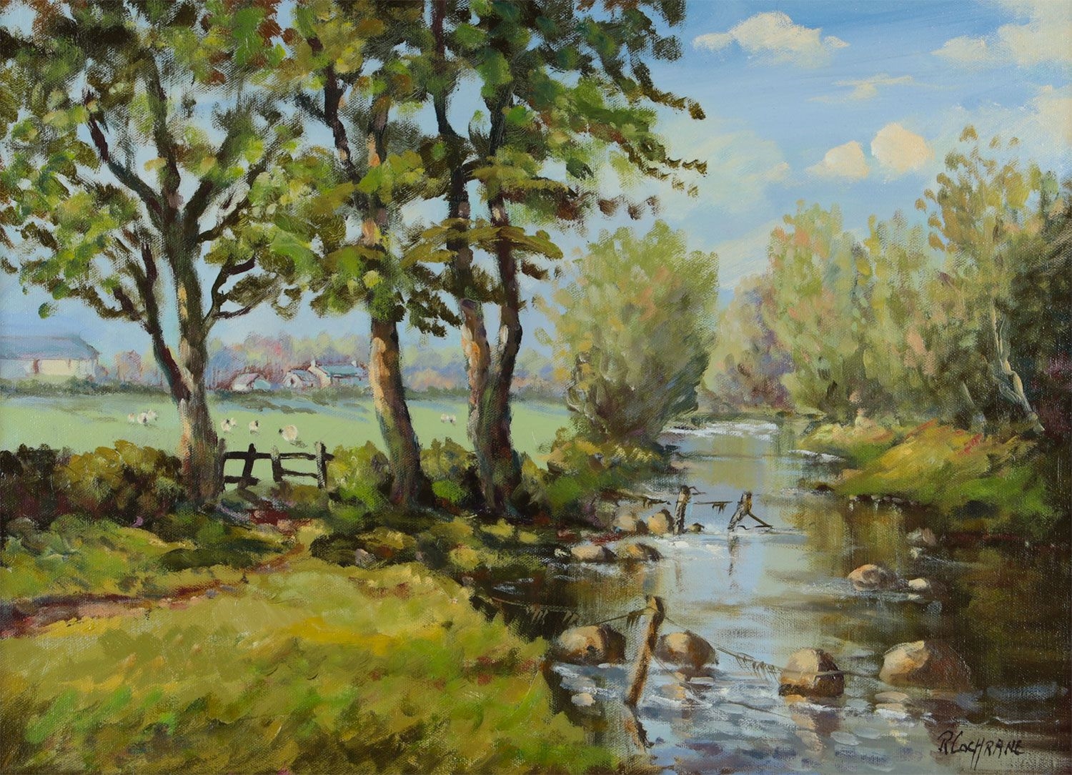 Ray Cochrane | THE RIVER BRAID NEAR BROUGHSHANE COUNTY ANTRIM | MutualArt