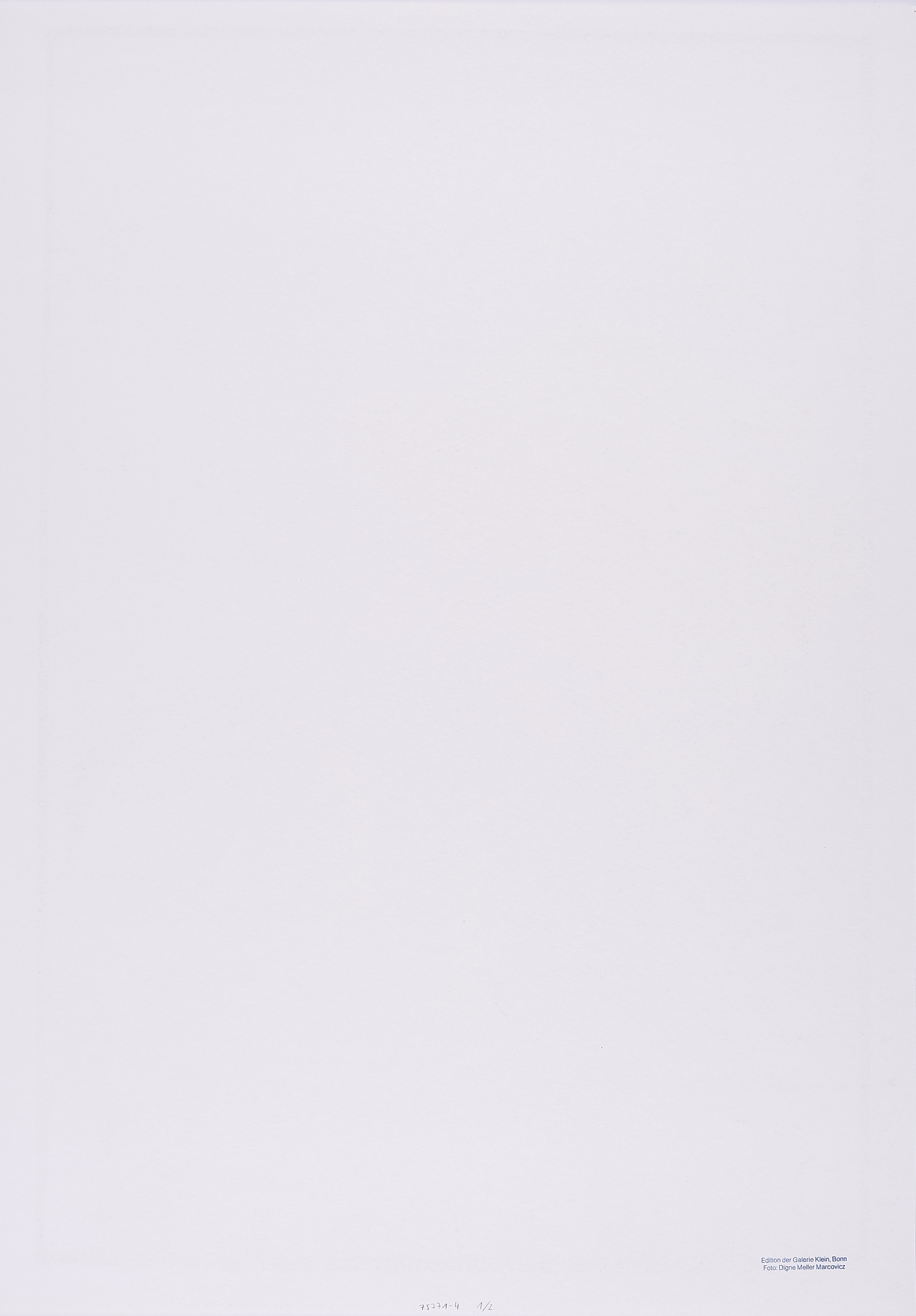 Artwork by Joseph Beuys, Für Blinky., Made of Offset on thin card