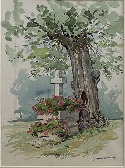jacques-godard-calvary-in-bloom-under-the-big-tree-2002-mutualart
