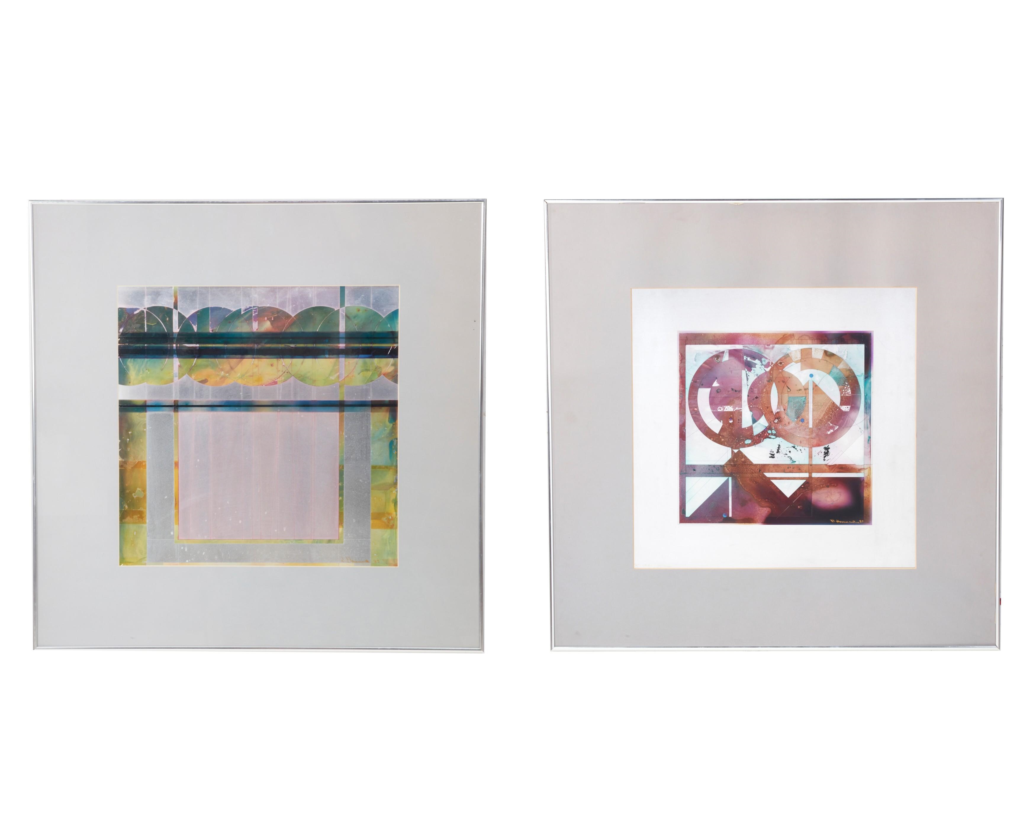 Artwork by Richard Hammond (American, 20th Century), Balance Study; Music of the Spheres, 1987 (2), Made of mixed media