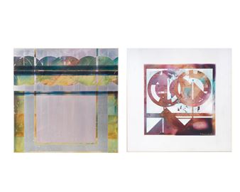 Balance Study; Music of the Spheres, 1987 (2) - Richard Hammond (American, 20th Century)