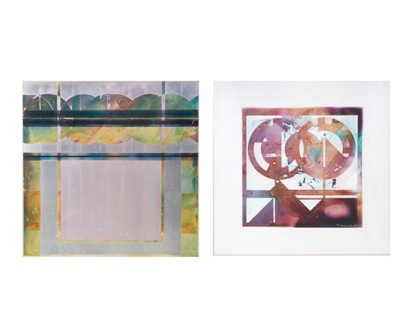 Balance Study; Music of the Spheres, 1987 (2) - Richard Hammond (American, 20th Century)