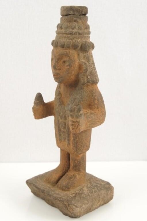 Mexican School | Aztec Maize Goddess Chicomeocatl with provenance ...