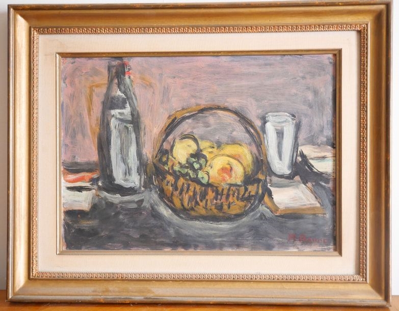Artwork by Pierre Brune, Still life with fruits Oil on panel signed lower right Dimensions : 30 x 41 cm Dimensions with the frame : 42 x 52 cm The withdrawal of the lots will be done on Friday, Made of oil on panel