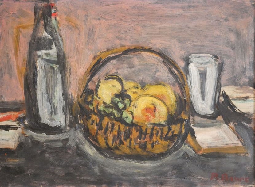 Artwork by Pierre Brune, Still life with fruits Oil on panel signed lower right Dimensions : 30 x 41 cm Dimensions with the frame : 42 x 52 cm The withdrawal of the lots will be done on Friday, Made of oil on panel