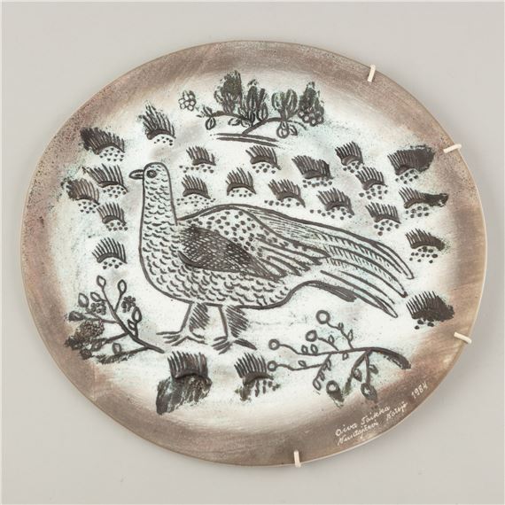 Oiva Toikka | dishes, Fauna Fennica, 6 pcs, Nuutajärvi (1932 