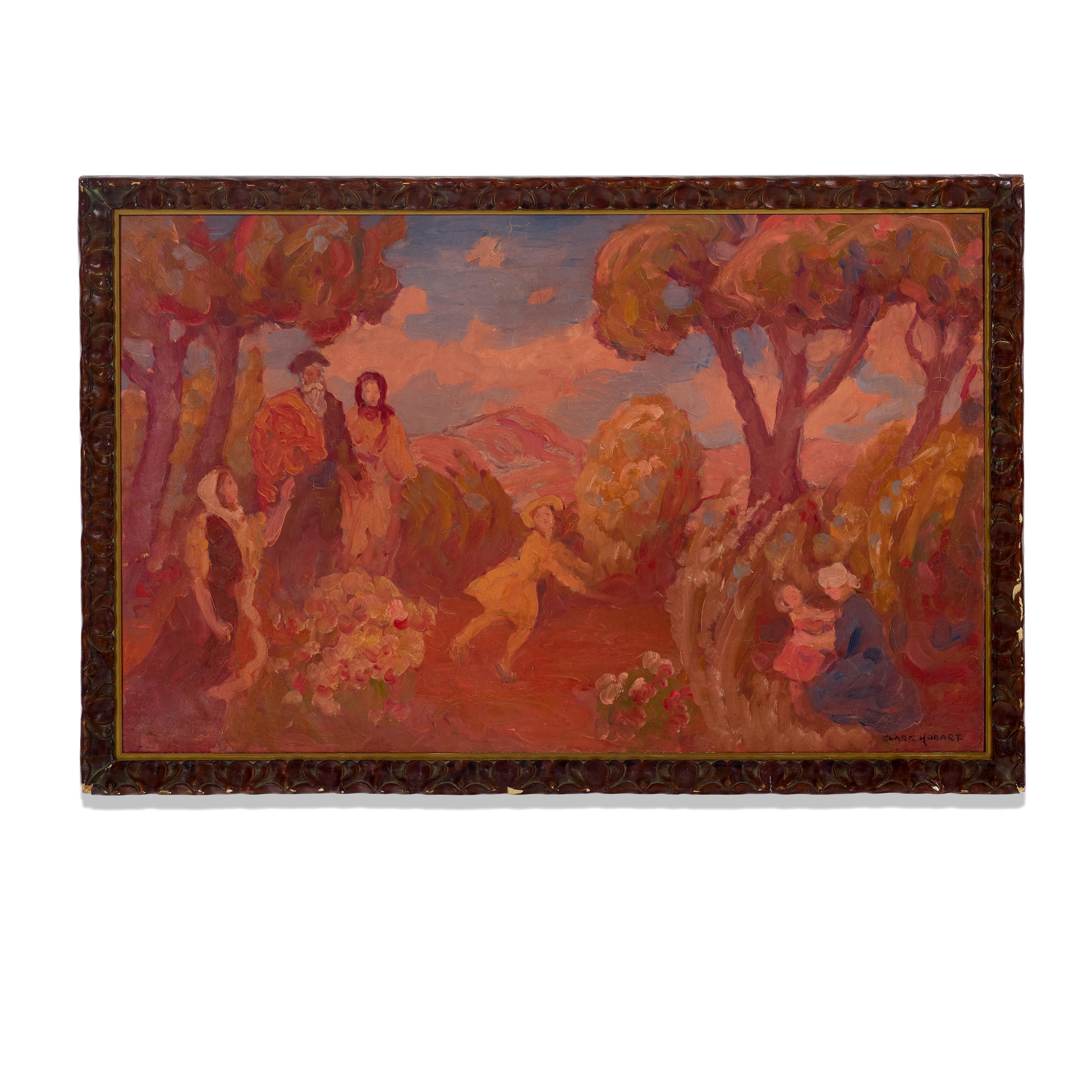 Artwork by Clark Hobart, Afternoon Outing, Made of oil on canvas