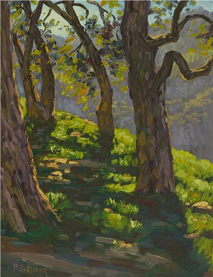 Trees Along a Ridge by Paul Grimm