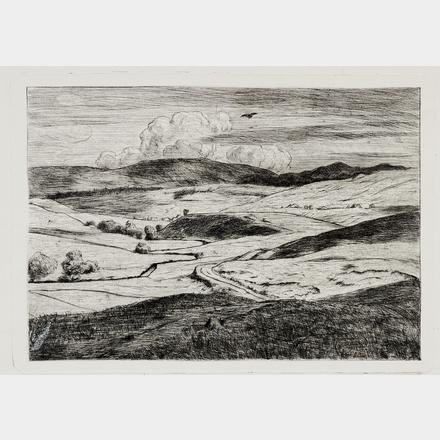 Landschaft mit Wolkenschatten (Bernau Oberlehen) by Hans Thoma, 1897