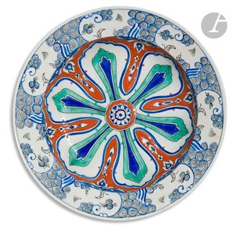 Iznik style dish - Emile Samson